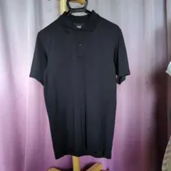 ユニクロ ドライEX ポロシャツ メンズ Tシャツ 半袖 ブラック S