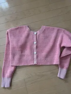 JEANASISピンクカーディガン