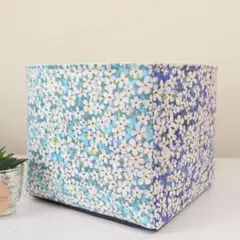 ★新作★【小物入れ】リバティ生地 ハンドメイド 布バスケット　ペタルウィッシュ