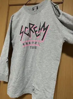 ANAP GIRL Scream Tour 長袖カットソー Sサイズ グレー