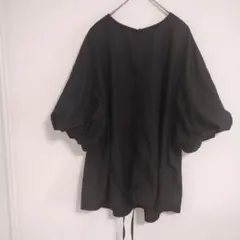 最終値下げ　Te chichi バルーンスリーブ ブラックトップス フリーサイズ