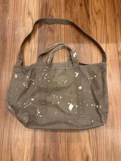 L.L bean グローサリートートバッグ　ペイント　美品!!