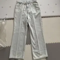最終価格　インデックス　ストレートデニムパンツ　サックスブルーMサイズ
