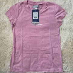 Reebok Vネック レディース Tシャツ Mピンク 新品未使用