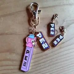 PEZキャラクター メタルキーホルダーセット チャーム