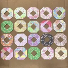 リース 和柄 20個 折り紙メダル