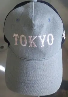 ジャイアンツ帽TOKYO刺繍トラッカーキャップ 水色