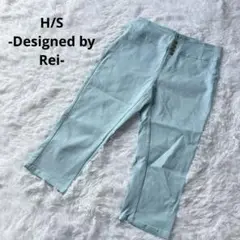 【H/S】テーパードパンツ　クロップド丈　春夏　ハイウエスト　XXLビックサイズ