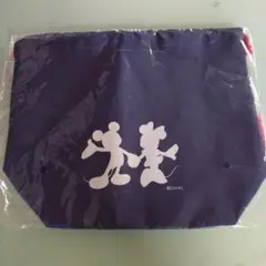 ミッキー ミニー 保冷ランチバッグ ネイビー