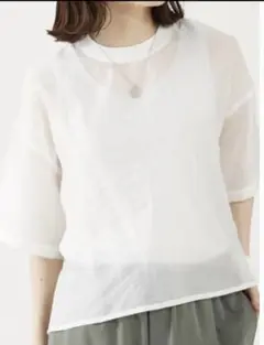 abahouse mavie シアーTシャツ