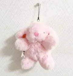 ハンドメイド　手作り　ぬいぐるみ　うさぎ　キーホルダー