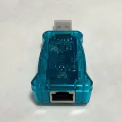 USB to RJ45アダプター 透明ブルー