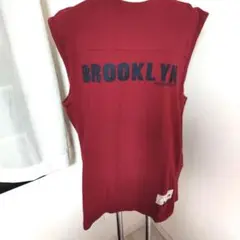 37 BROOKLYN タンクトップ 赤 Mサイズ