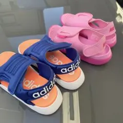adidas ネイビーサンダル & Nike ピンクサンダル セット　まとめうり