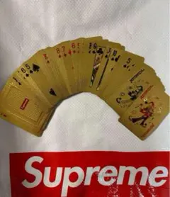 Supreme トランプ 金色 新品 透明ケース入り Supreme トランプ 金色 新品 透明ケース入り販売 中