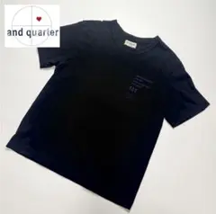 and quarter アンドクォーター Tシャツ ブラック×パープル 美品