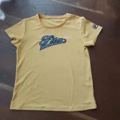 Fila イエローオレンジ　Tシャツ　Lサイズ
