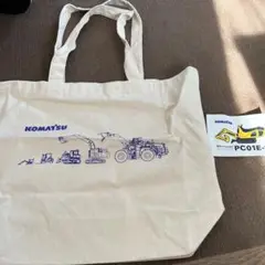 コマツ トートバッグとステッカー セット