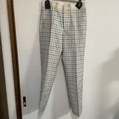 ドゥロワー チェックパンツ