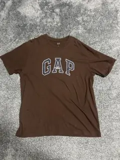 GAP ブラウン ロゴ Tシャツ