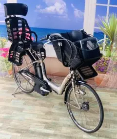 4184 電動自転車ブリヂストン子供乗せ 26インチ ハイクオリティ ゴールド