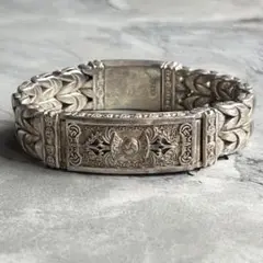 ヴィンテージ VINTAGE シルバー ヴァジュラプレート ブレスレット