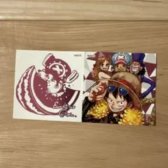 ワンピース　ONE PIECE ナツコミ　ツインステッカー