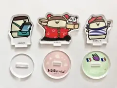 お文具といっしょ　アクリルスタンド　プリンさんセット　ワールドツアー　ジュンク堂