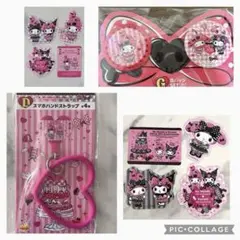 新品未開封Happyくじマイメロディ缶バッチステッカー等セット