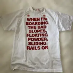 inhabitant メッセージプリント Tシャツ ホワイト