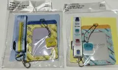 【２個】amifa ドクターイエロー 新幹線パスケース　ストラップJR東海承認済