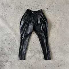 希少 上質レザー arrston volaju レザーブリーチーズパンツ