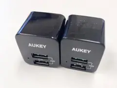 AUKEY 2ポート充電器 2個セット PA-U32　USBコンセント