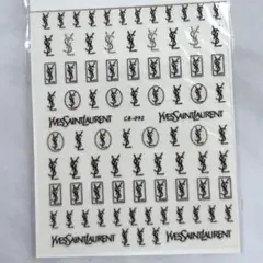 30シールYSLロゴ ネイルデカール シート