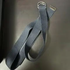 ネイビー キャンバス ベルト リングバックル　120センチ