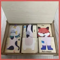 Wooden Teether 木製パズル おもちゃ モンテッソーリ玩具 48枚入