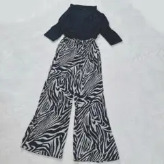 MOHO DE DRESS 魔法のドレス　カシュクール　オールインワン　ゼブラ