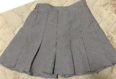 チェック柄ミニプリーツスカート