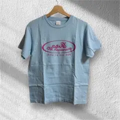 ロゴTシャツ ブルー 青 水色 ピンク