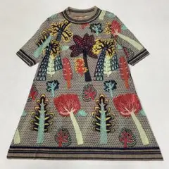美品 HIROKO KOSHINO TRUNK パワーネット デザインチュニック