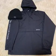 SMITH ANORAK ウインドブレーカー　Sサイズ　ニット帽セット