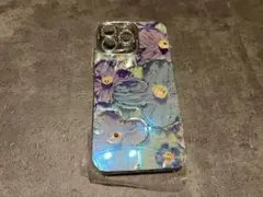 iPhone13pro スマホカバー フラワー