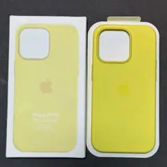 iPhone14Pro カナリアイエロー　レモン　シリコーン 純正　Apple