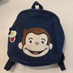 petit main おさるのジョージ　デニム風リュック