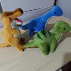 恐竜時代、ぬいぐるみ、3組