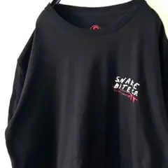 USA製 スネーク バイト ヘビ Tシャツ L ブラック 黒 古着