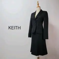 E55スカートスーツセットアップフォーマルウェア冠婚葬祭礼服黒ブラック無地