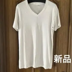 新品　PLAIN PEOPLE グレー Vネック Tシャツ