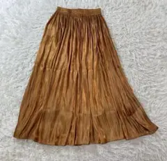 【美品】Bou Jeloud ブラウン プリーツスカート　タグ付き