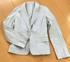 春夏　サマージャケット　テーラード　上着　レディース　9号　スーツ　オフィス系